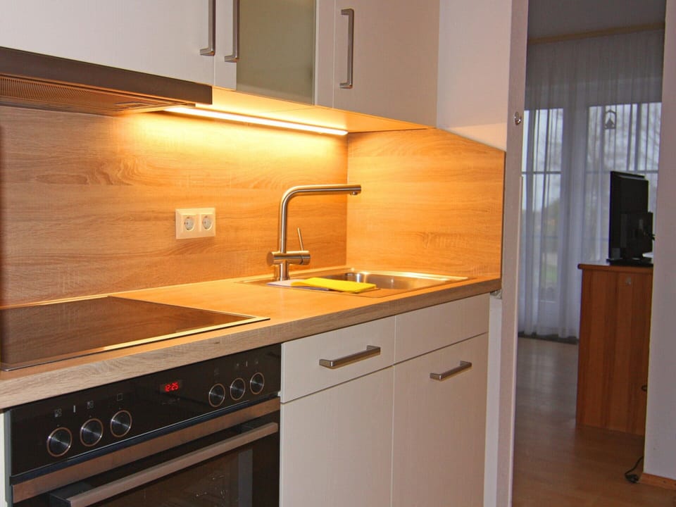 Apartment | Private kitchen | Electric kettle, toaster, highchair