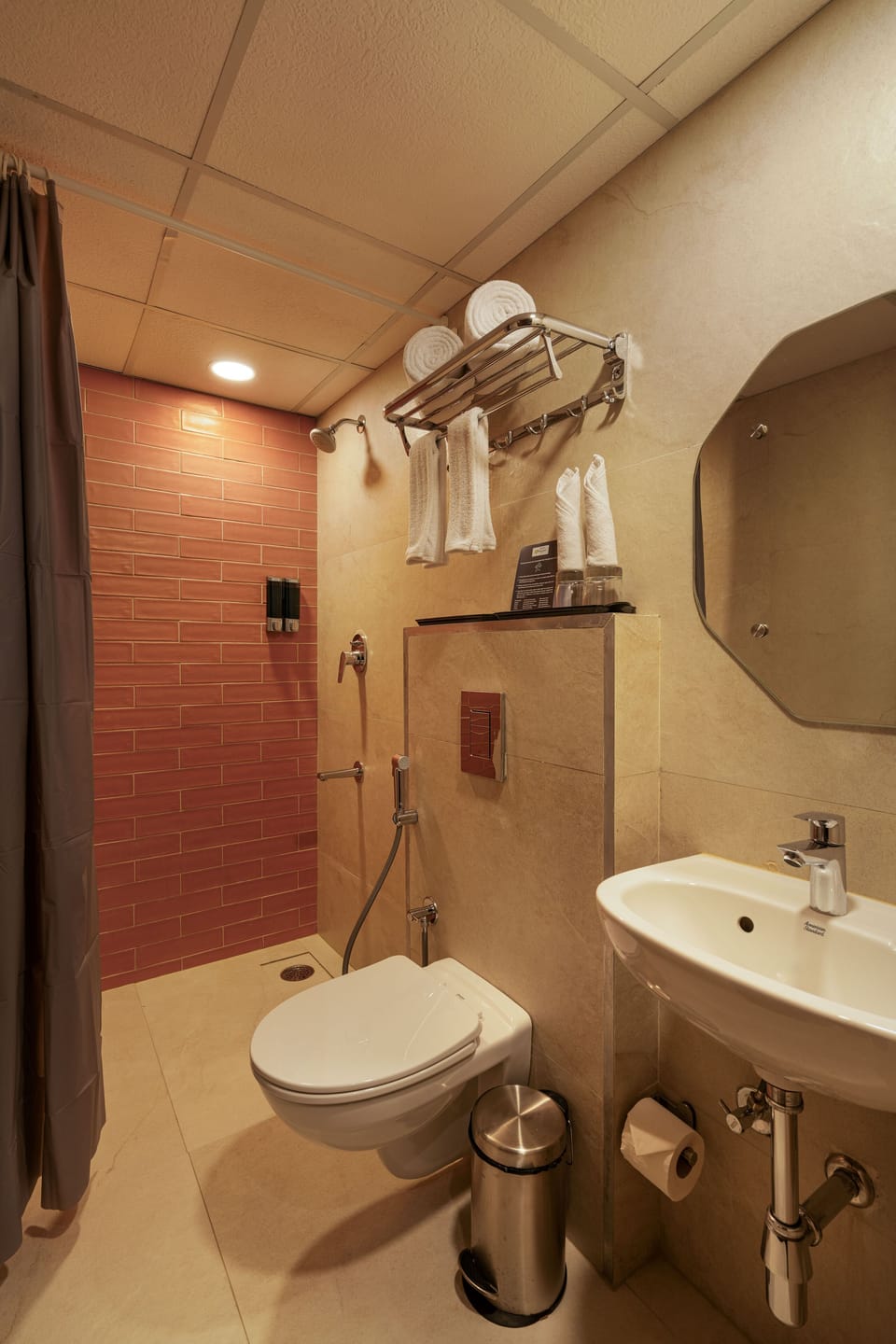 Shower, towels