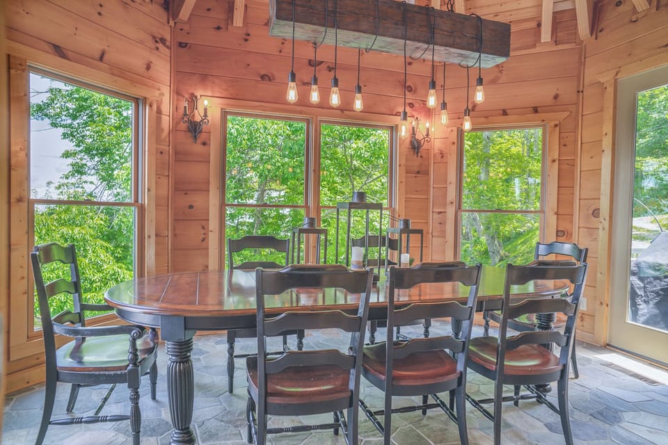 Dining room views on all sides