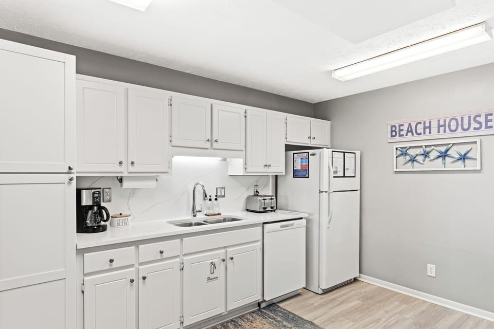 Cook with ease in the spacious, fully stocked kitchen!