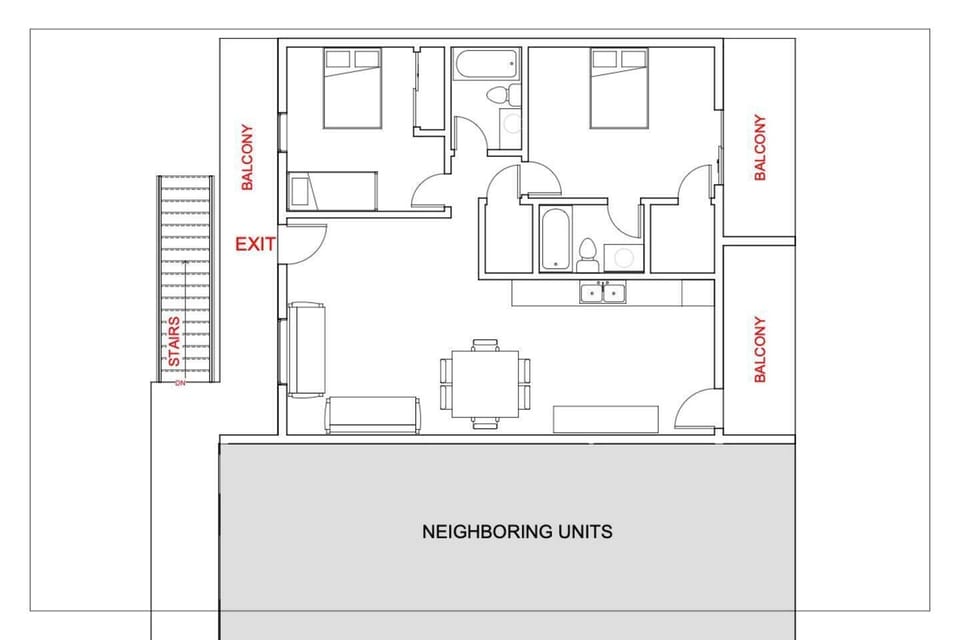 Layout of the condo.
