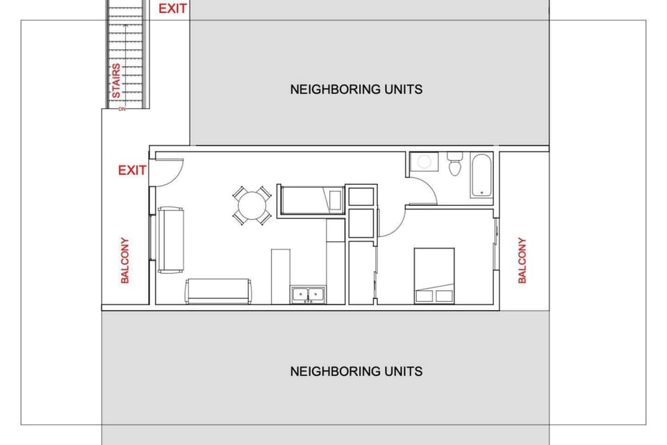 Layout of the condo.