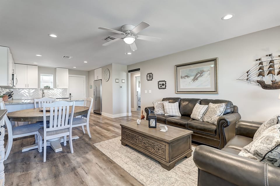 Living Room & Dining Area