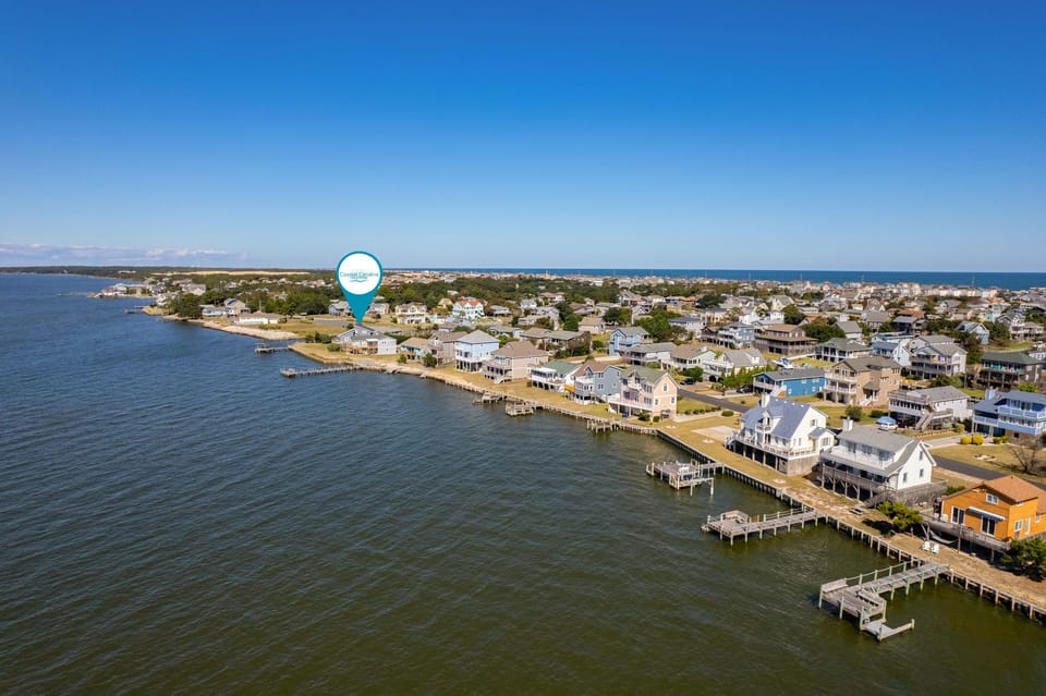ONHC21D: Old Nags Head Cove 21D | Front Exterior Aerial