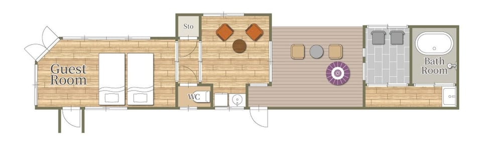 "Take-no-ma" Double Room with Garden View | Free WiFi
