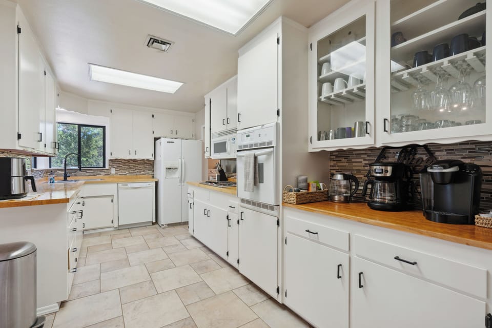 Fully stocked kitchen 