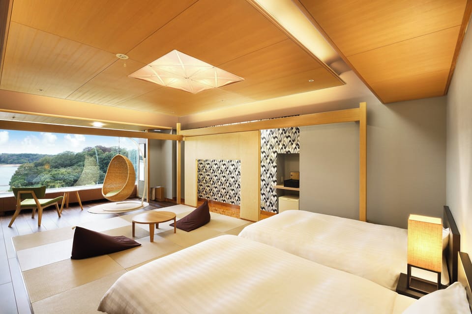 Japanese Modern Floor Twin Room Type A, Non Smoking | In-room safe, iron/ironing board, free wired internet, bed sheets