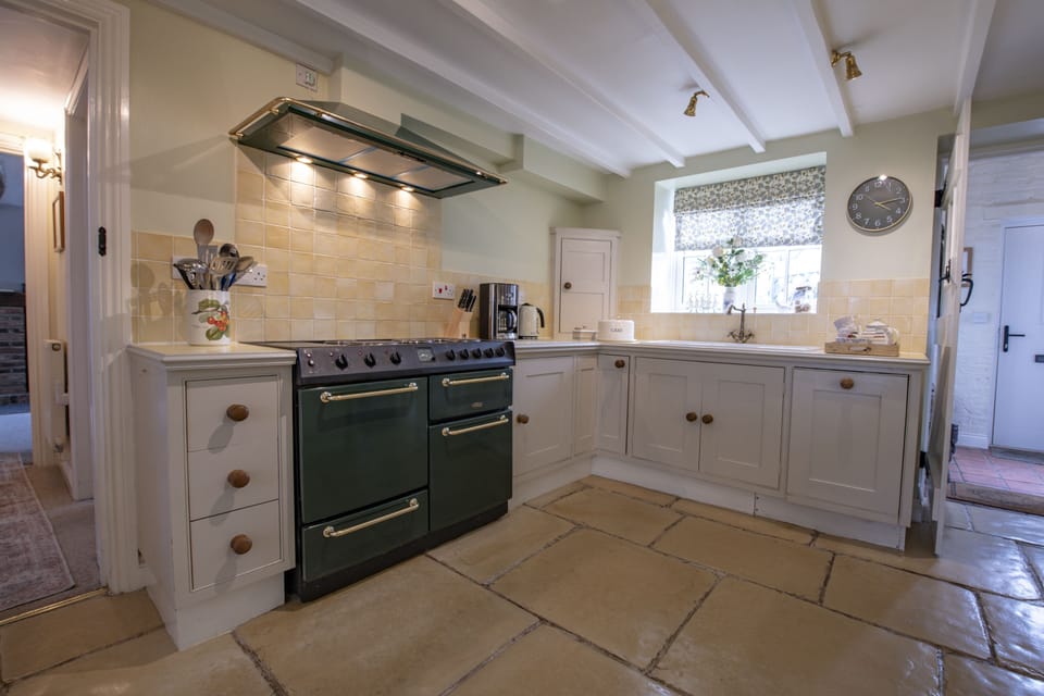Ground floor: The kitchen features stone flag flooring
