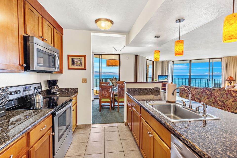 Full size, stainless steel, appliances