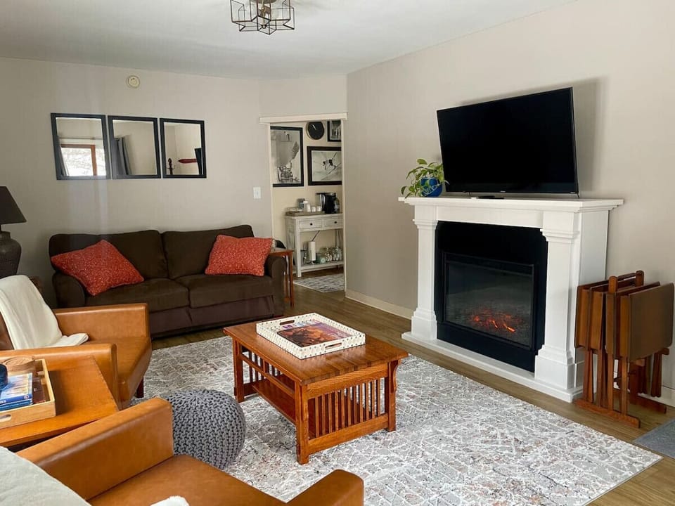 Large living area, Queen size pull out couch