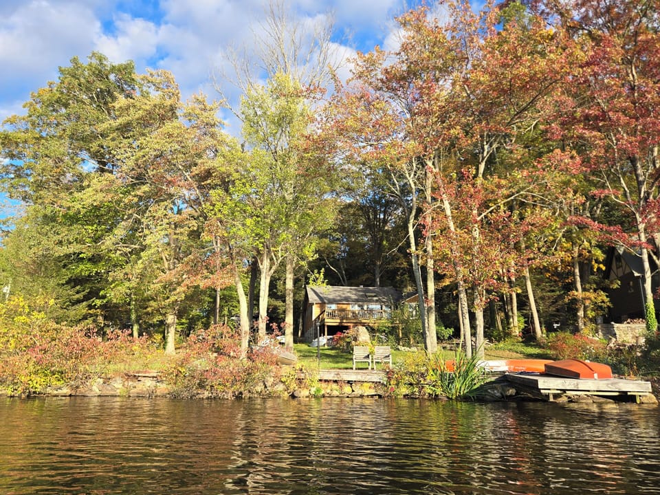 View of house from the lake