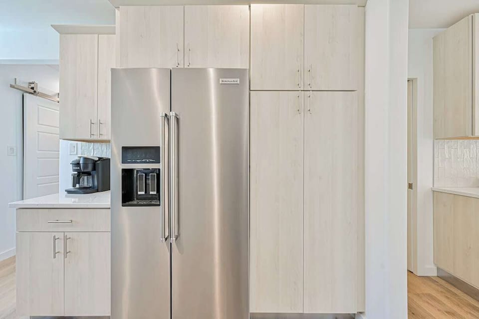 Refrigerator with filtered water and ice