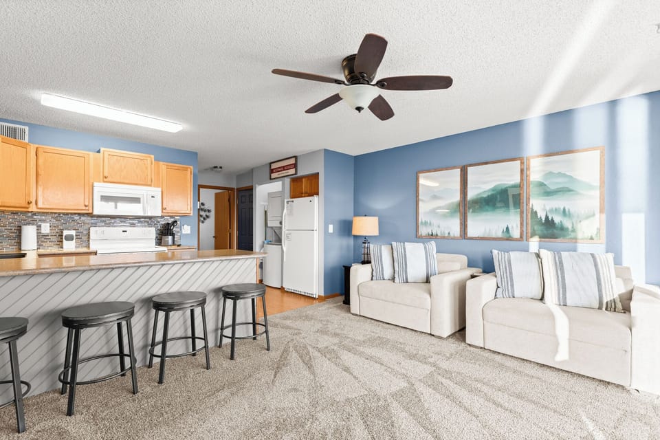 Kitchen & Living Room
