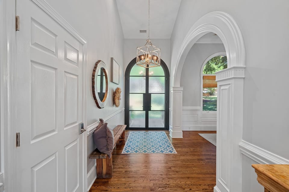 Bright, inviting foyer.