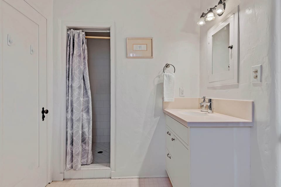 Bathroom with separate tub & shower