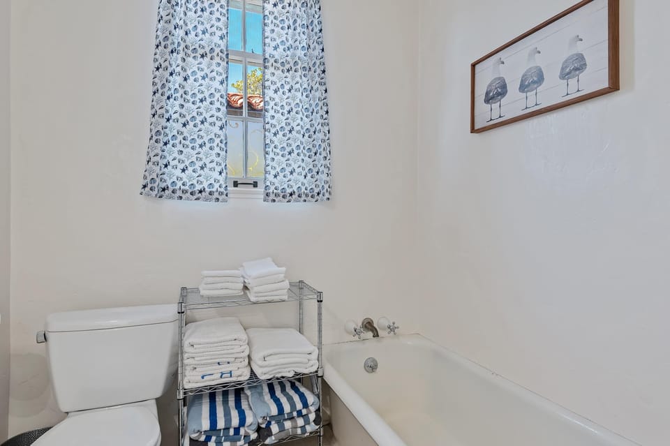 Bathroom with separate tub & shower