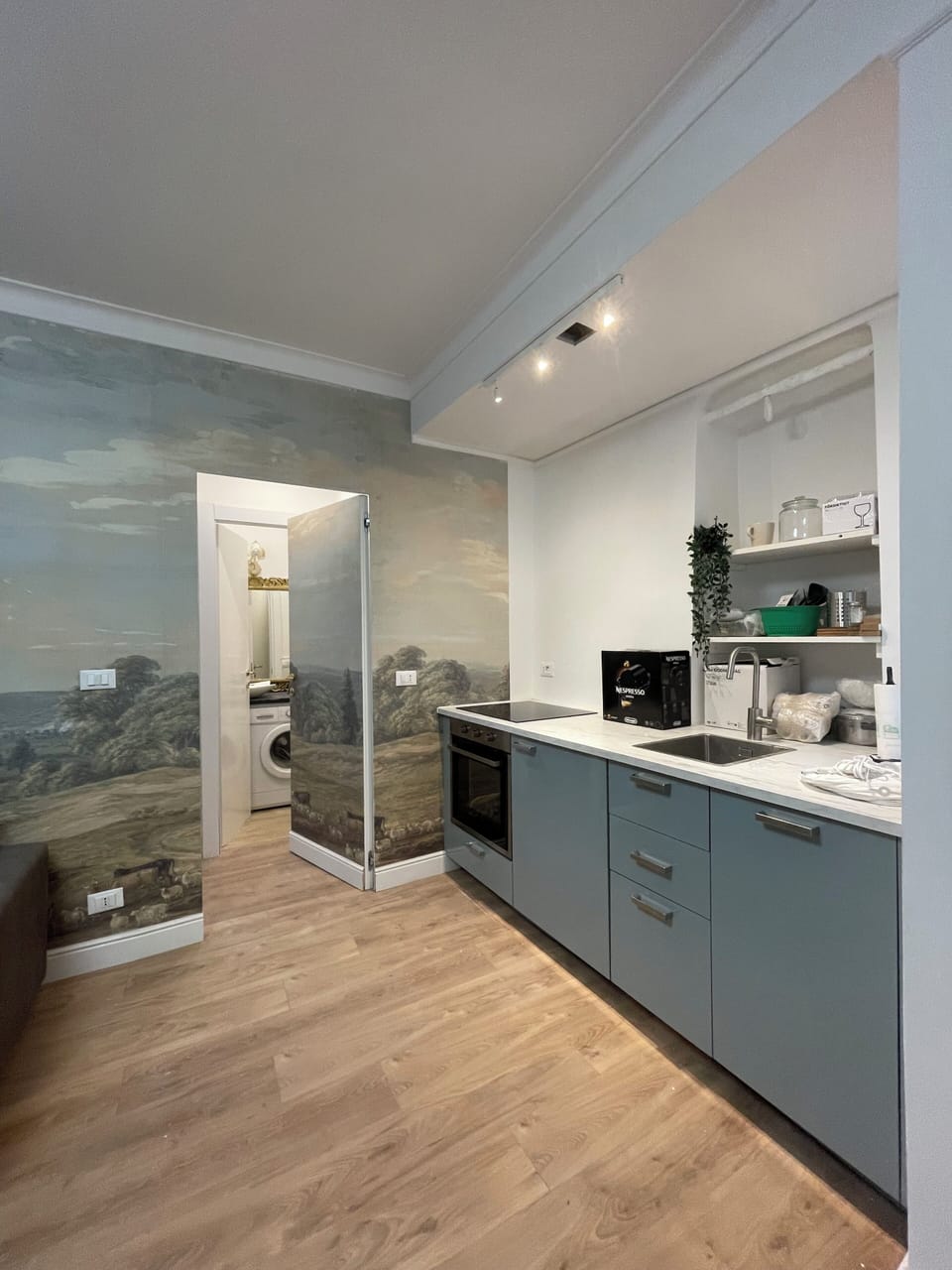 Apartment | Private kitchen | Espresso maker, electric kettle, dining tables