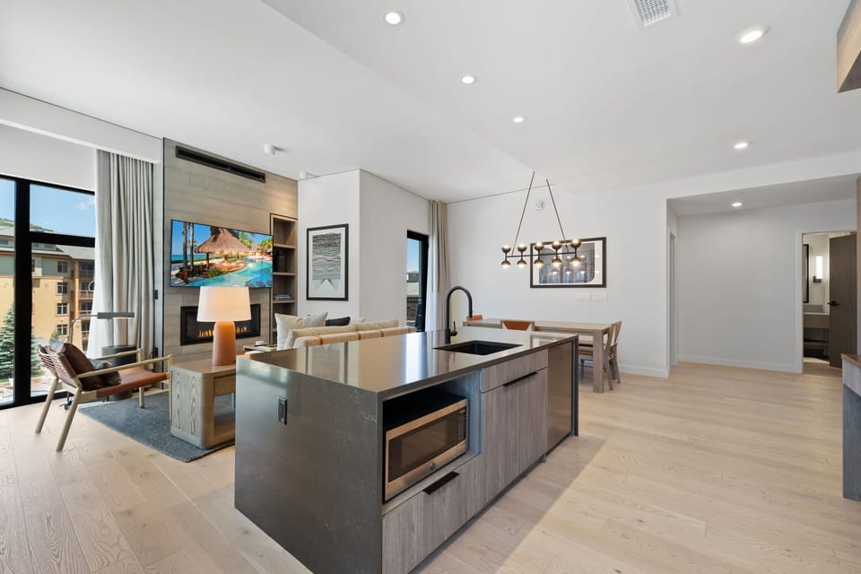 Kitchen | Canyons Village Retreat in Park City, Utah by Luxus Vacation Properties