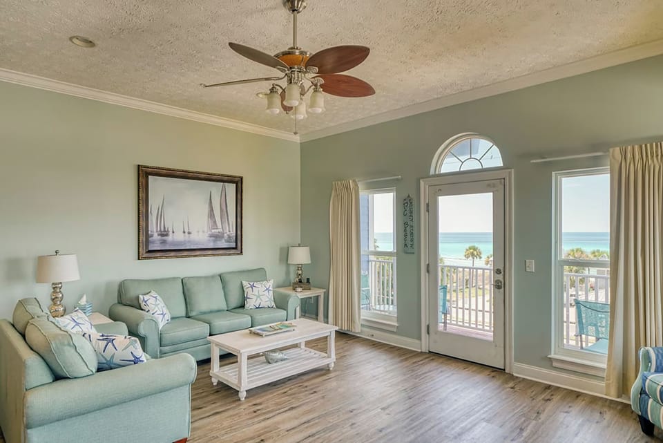 Cozy Living Room with a View