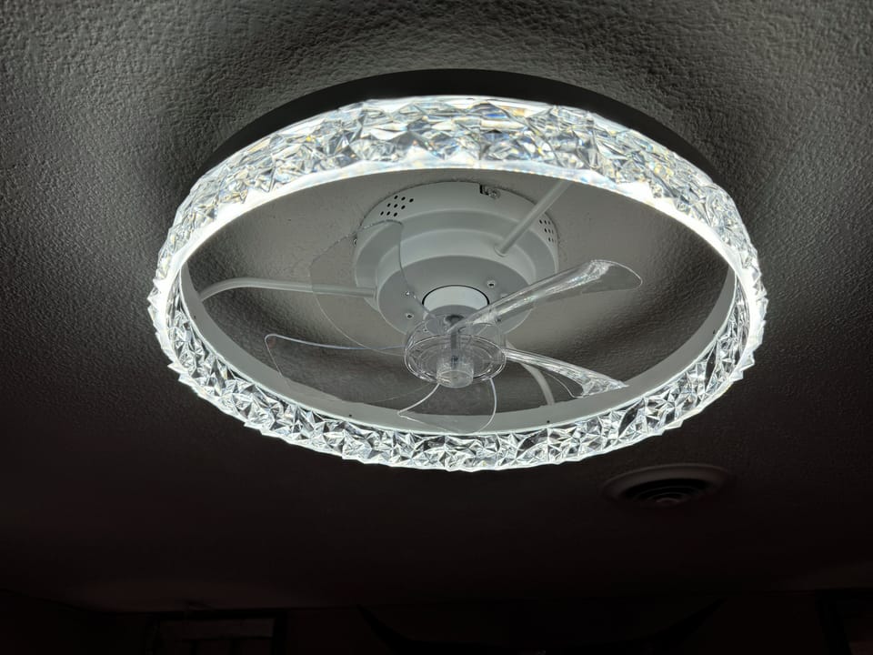 Gypsy also has a "fandelier" for those who have to sleep with fan.