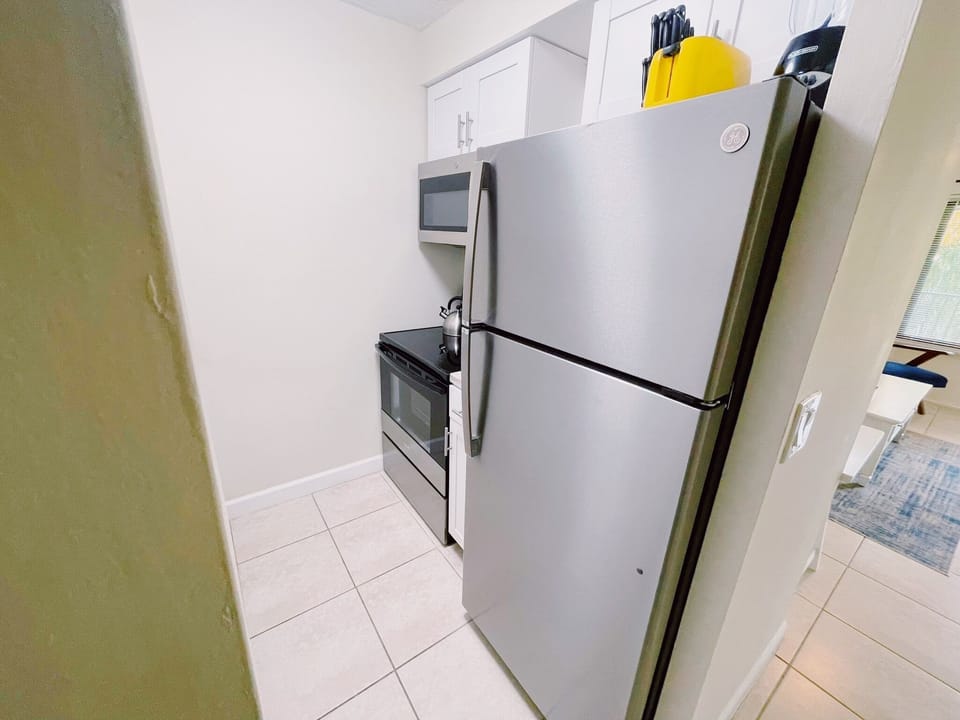 Fully Stocked and renovated kitchen. All new appliances, and everything you need to cook all sorts of meals!