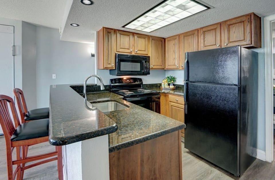 Chill and dine in this modern and stylish kitchen/dining area.