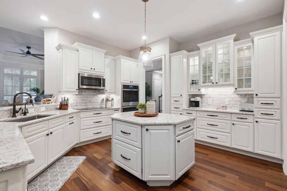 Brand new stainless appliances and quartz countertops