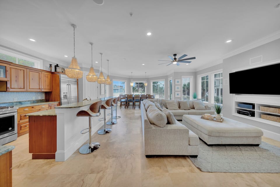 Just .1 mile from Bradley beach, this home sleeps up to 18 with 6 En-suites.