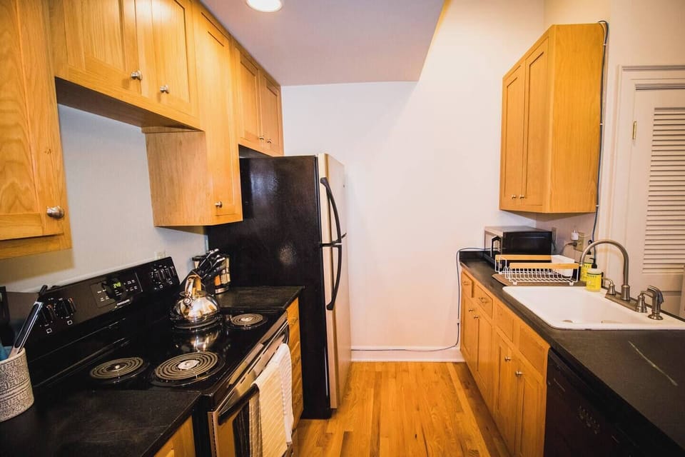 Fully stocked kitchen with everything you could need. 