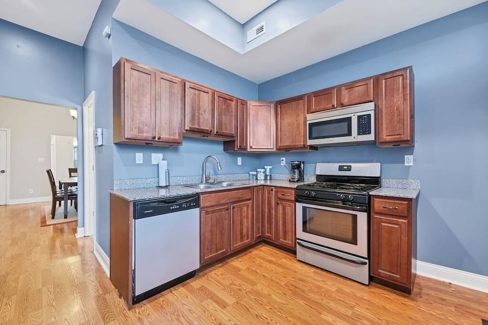 Fully stocked kitchen