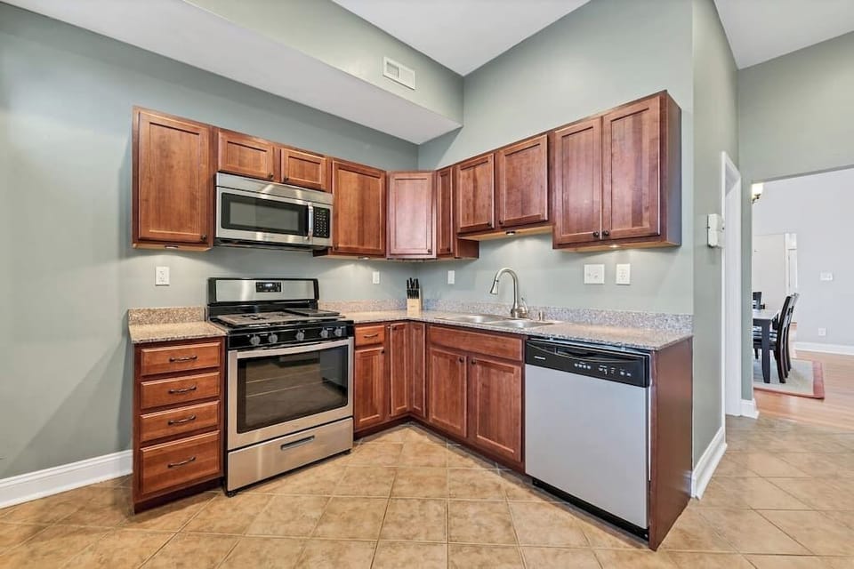 Fully stocked kitchen