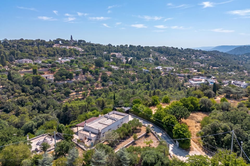Family House, Multiple Bedrooms, Mountainside (Casa Vacanze Minare Selva di Fasano) | Aerial view