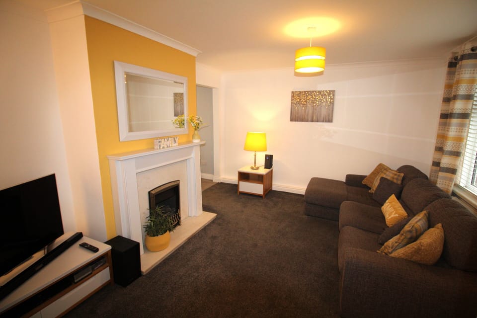 House | Living area | Fireplace