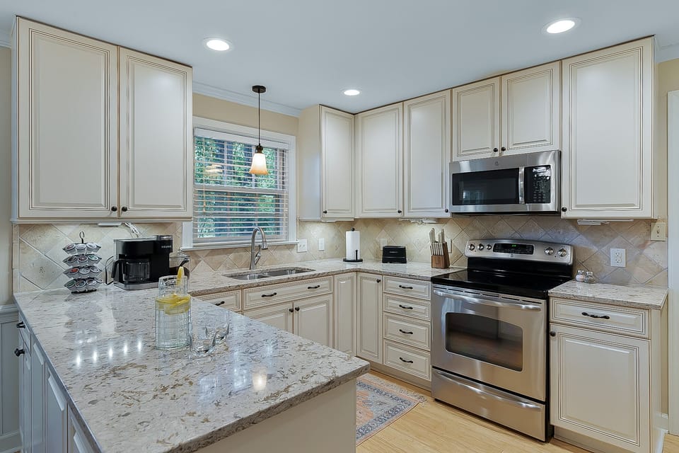 Modern kitchen equipment readily available