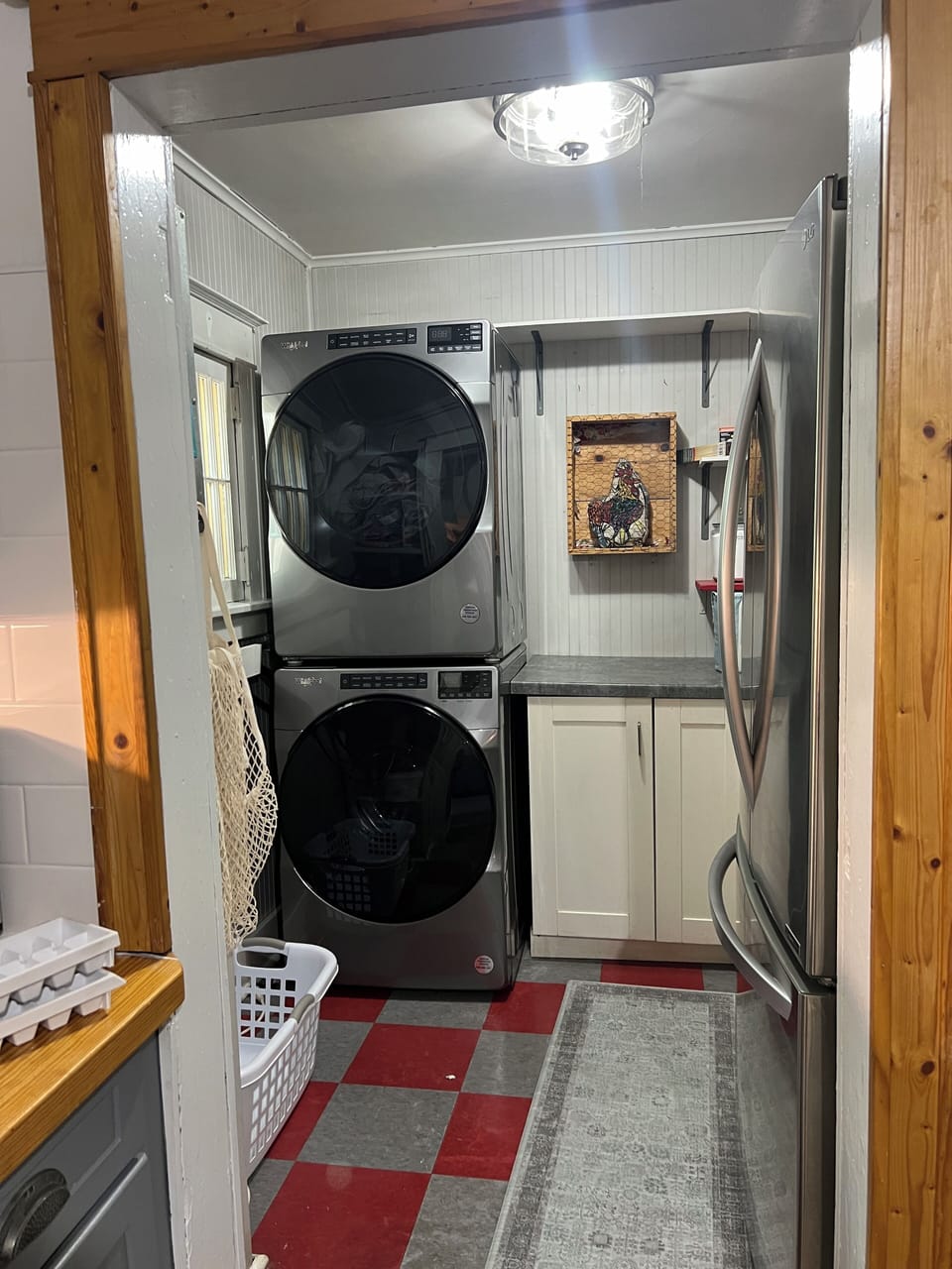 Washer and dryer off the kitchen