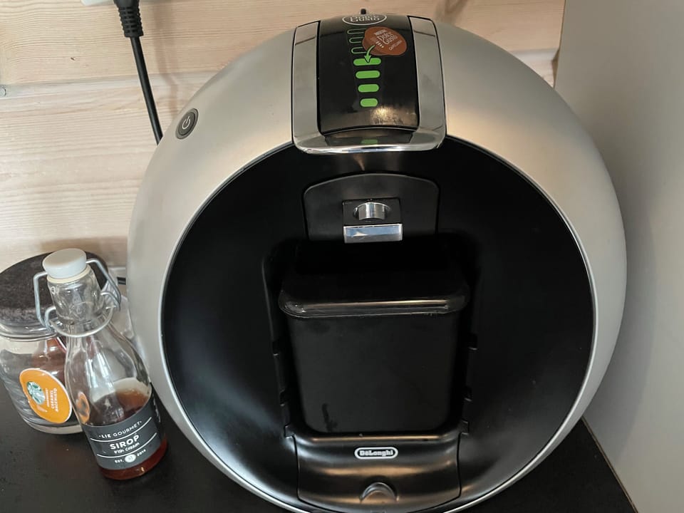 Kaffekapselmaskin.