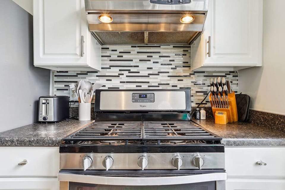 Cook with ease with a gas range stove.