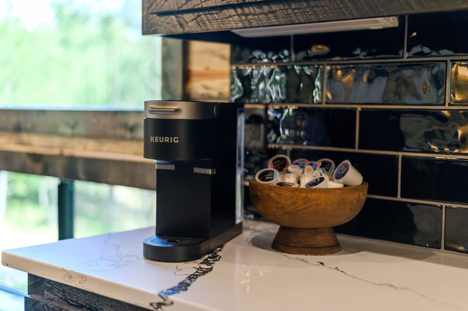 Keurig with k-cups provided