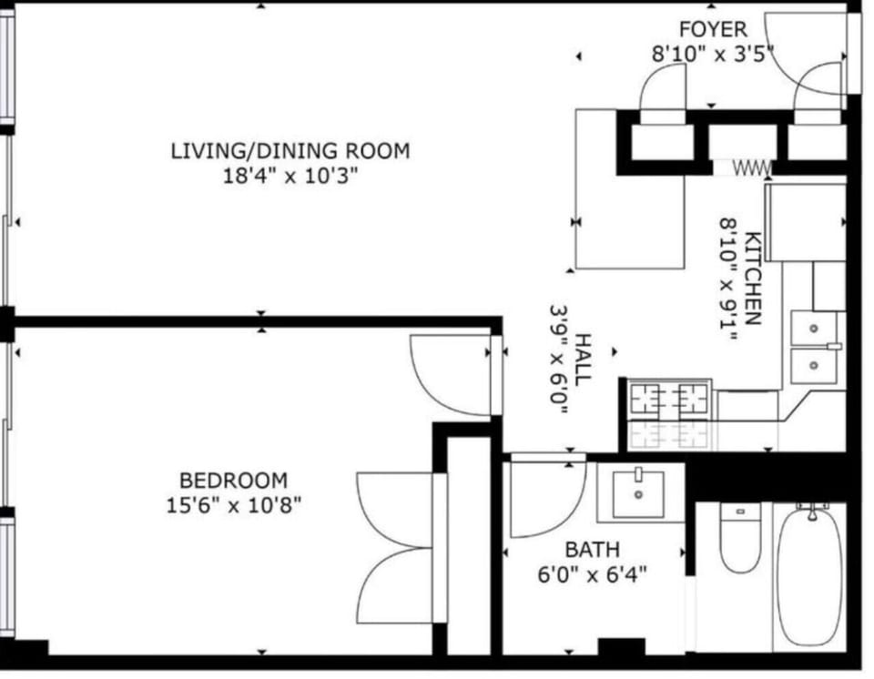 Condo layout.
