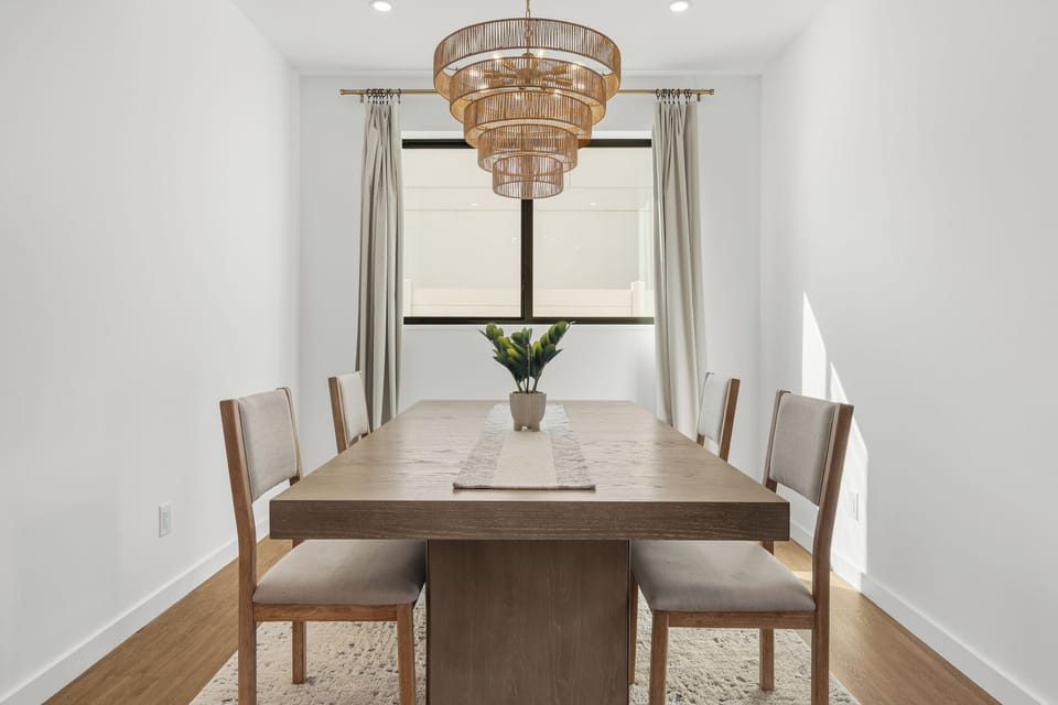 Enjoy delicious meals and amazing conversations around the dining table!