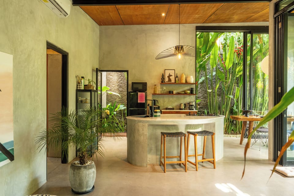 Villa, 2 Bedrooms, Garden View | Living area | 43-inch Smart TV with cable channels