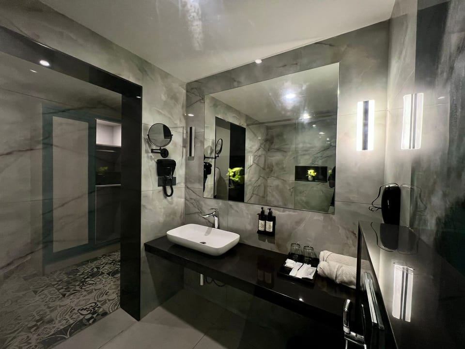 Premium Room | Bathroom | Shower, towels, soap, shampoo
