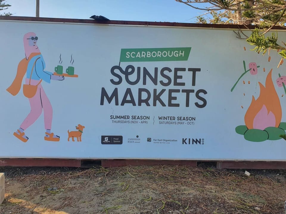 Excellent year round sunset markets at the beach