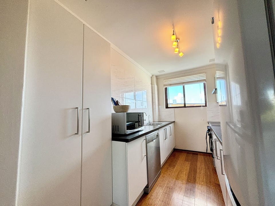 Full fridge, microwave, stove top and oven, dishwasher, coffee maker and much more