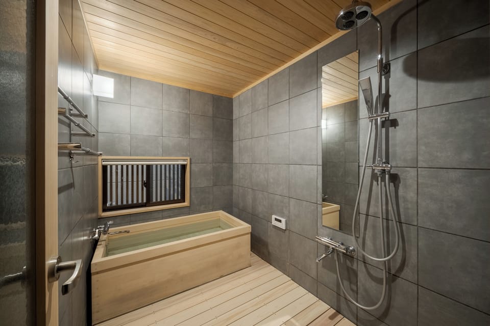 Luxury Villa, Garden View | Bathroom | Separate tub and shower, rainfall showerhead, free toiletries
