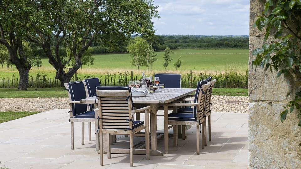 Al fresco dining with a view is on the cards at Otmoor House