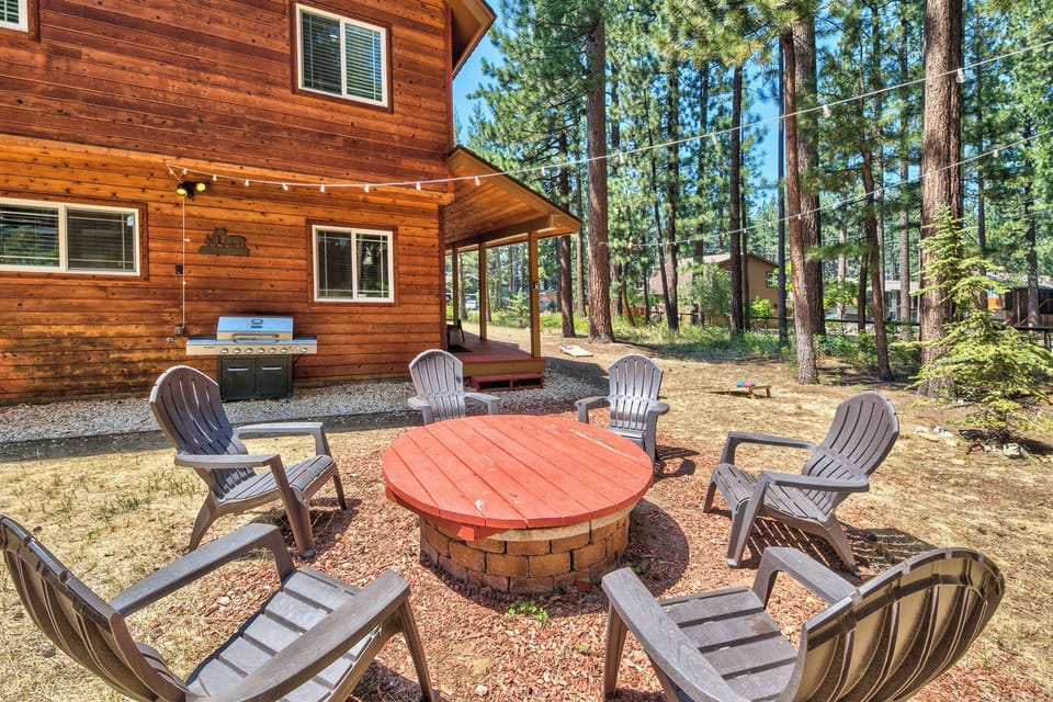 Enjoy meals outside near the Gas BBQ