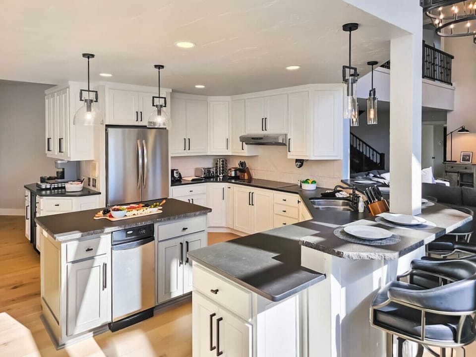 Spacious countertops perfect for meal prep and gatherings.