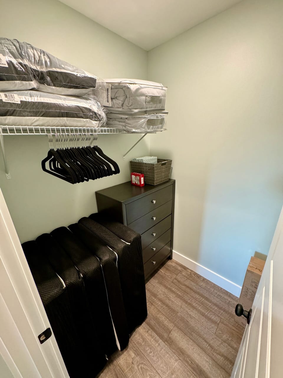 Walk-in-closet w/ Pack-n-Play & (2) Twin Mattresses