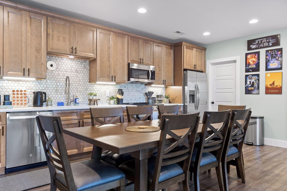 BASE Dining Area with seating for 8